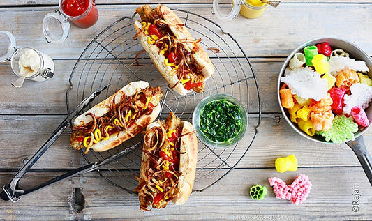 Chicken Kebab Desi Hot-Dogs