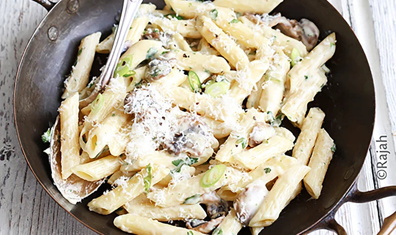 Creamy Chilli Mushroom Pasta