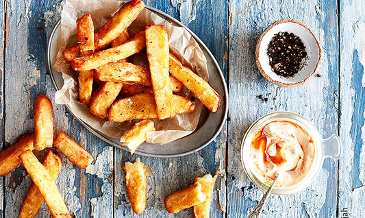 Halloumi Fries with Spiced Lemon Mayo