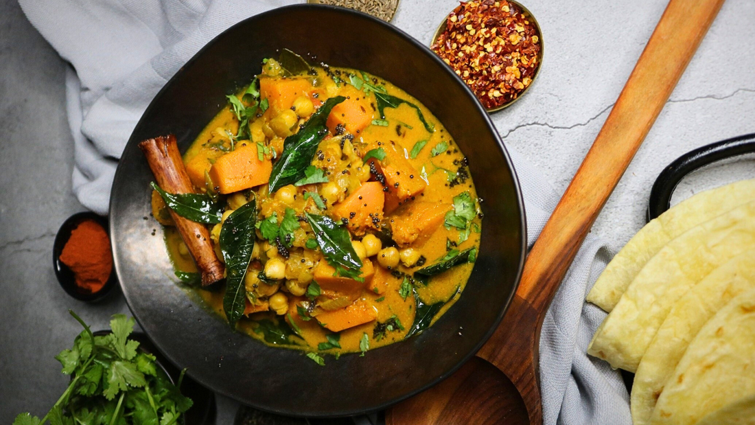 Sri Lankan Coconutty Pumpkin and Chickpea Curry