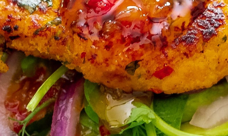 Tandoori Salmon Fish Burger