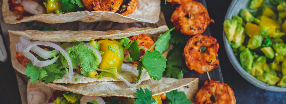 Tandoori Prawns Tacos
