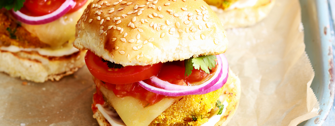 Sweet Potato Tikki Burgers